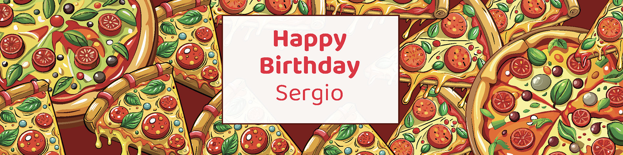 Kids pizza birthday party printable water bottle label personalized with child's name from Instant Party Kit