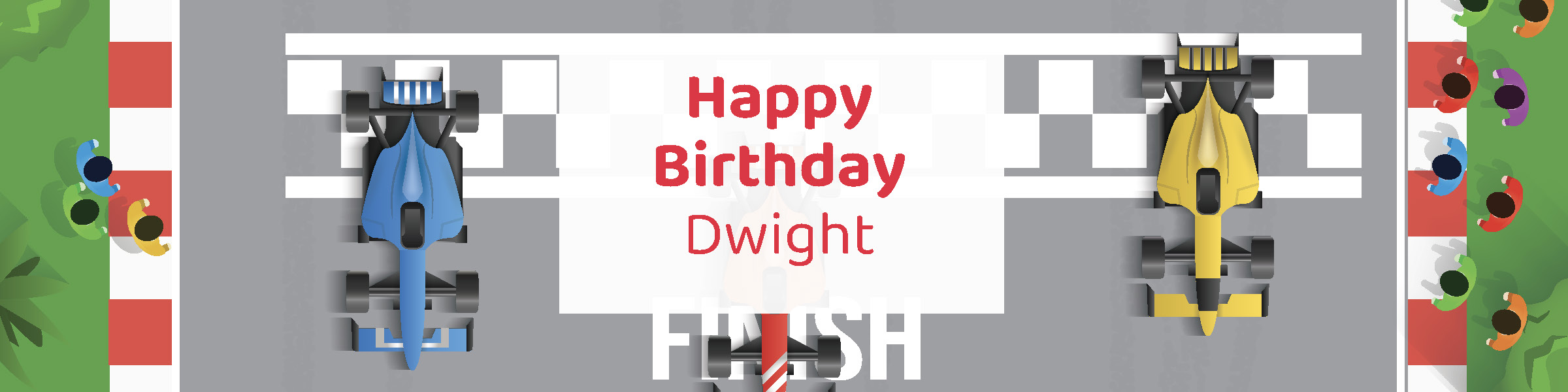 Boys race car birthday party printable water bottle label personalized with child's name from Instant Party Kit