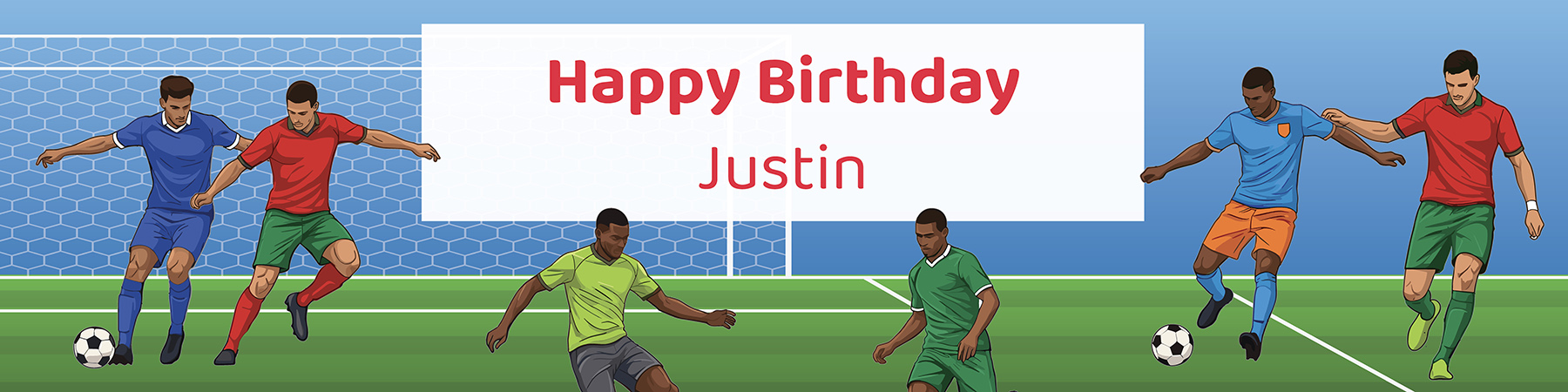 Kids soccer birthday party printable thank you tag personalized with child's name from Instant Party Kit