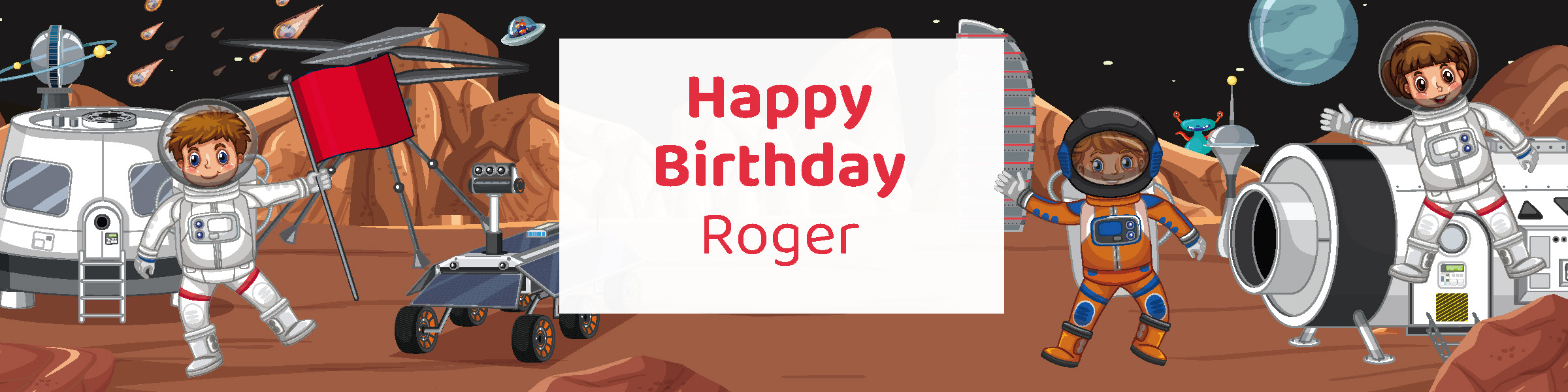 Space explorer mission personalized birthday party water bottle label printable