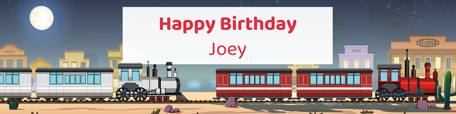 Train birthday party printable water bottle label personalized with boy's name from Instant Party Kit