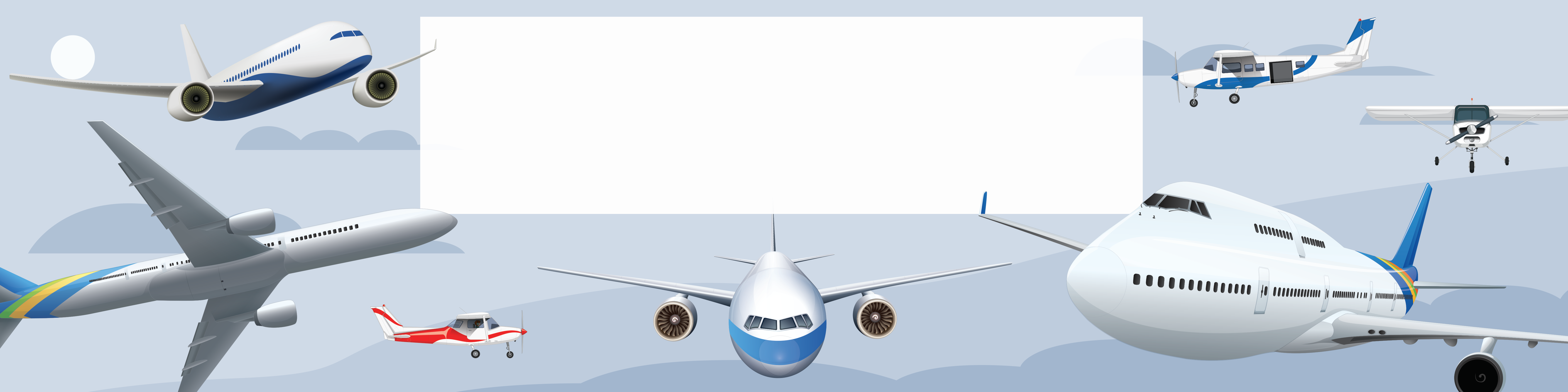 Airplane Birthday banner