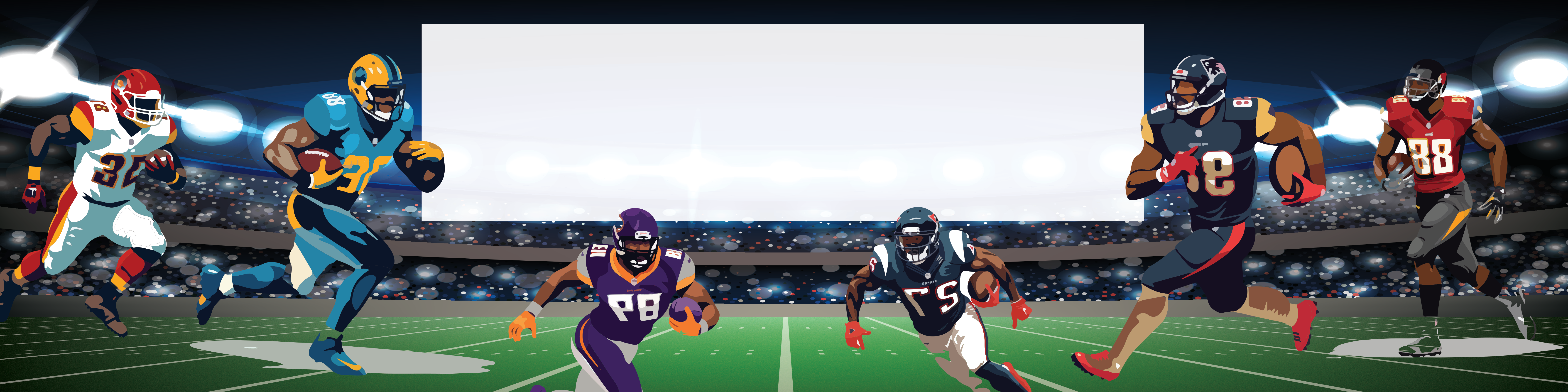 American Football Birthday banner