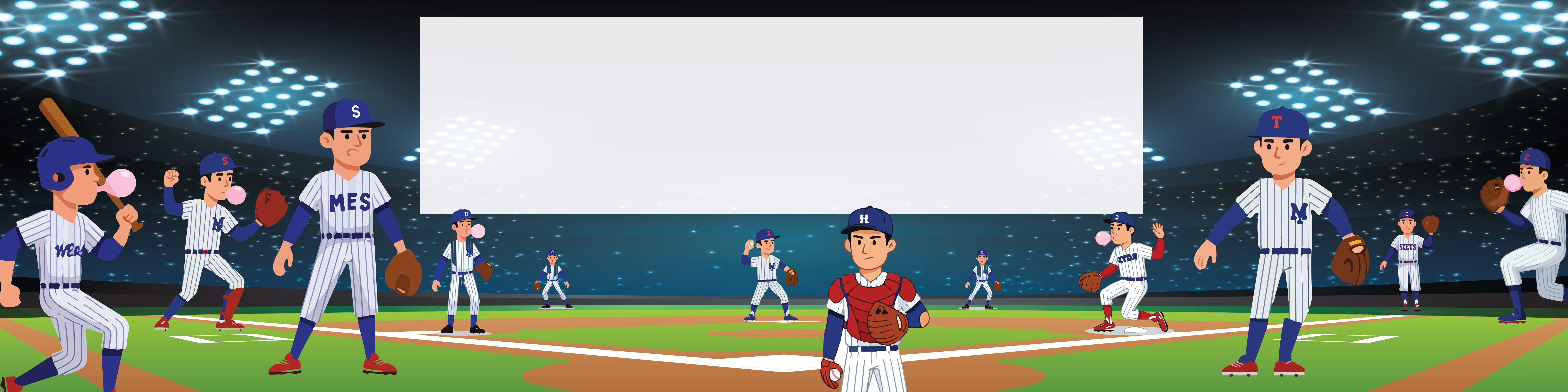 Baseball Birthday banner