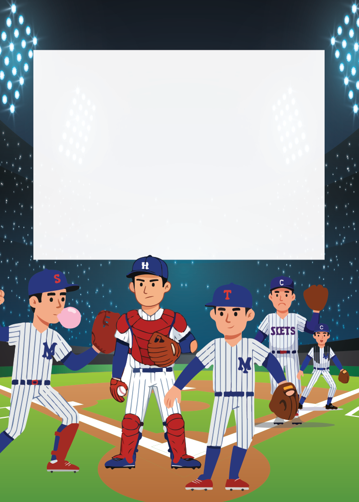 Baseball Birthday birthday party printable preview
