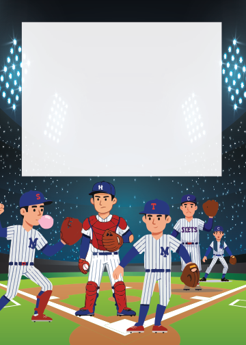 Baseball Birthday thank you tag