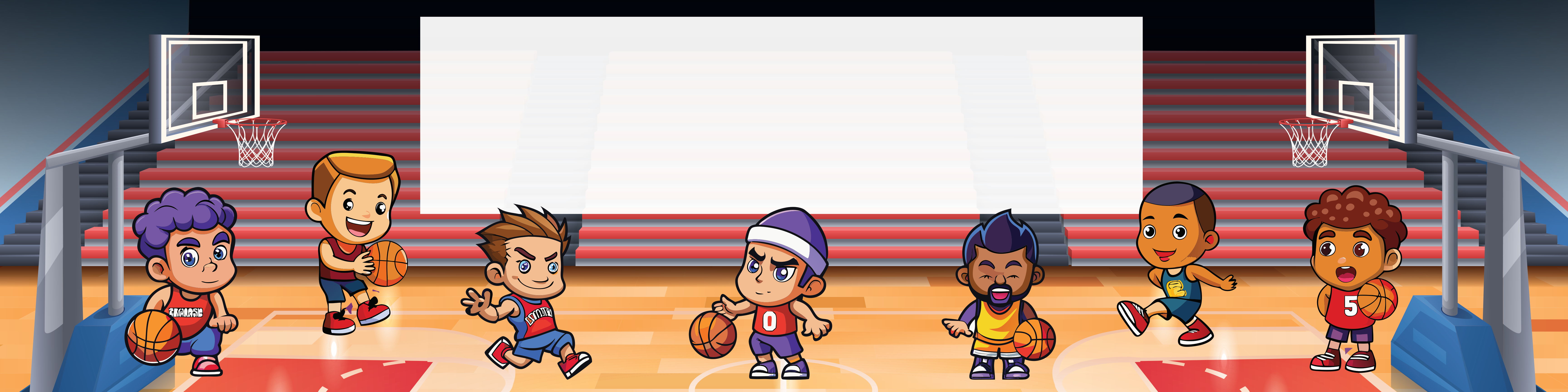 Basketball Birthday banner