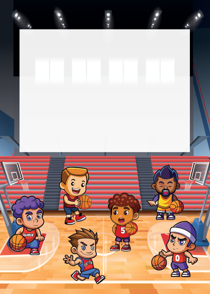 Basketball Birthday birthday party printable preview