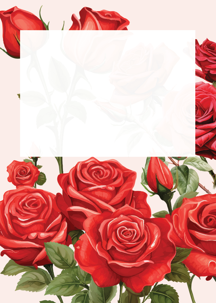 Blooming Roses Birthday birthday party printable preview