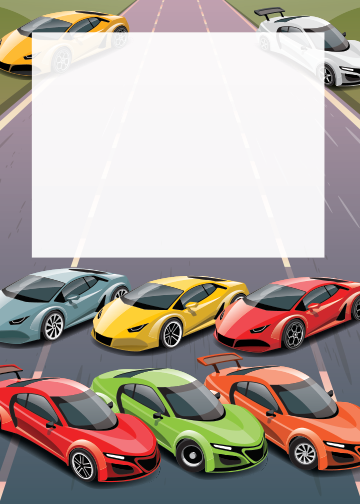 Cars Birthday thank you tag