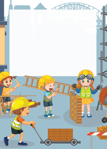 Construction Birthday thank you tag