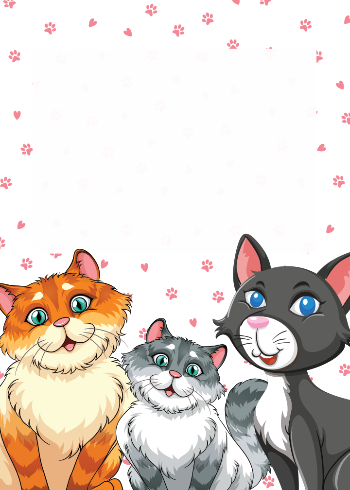 Cute Cats Birthday birthday party printable preview
