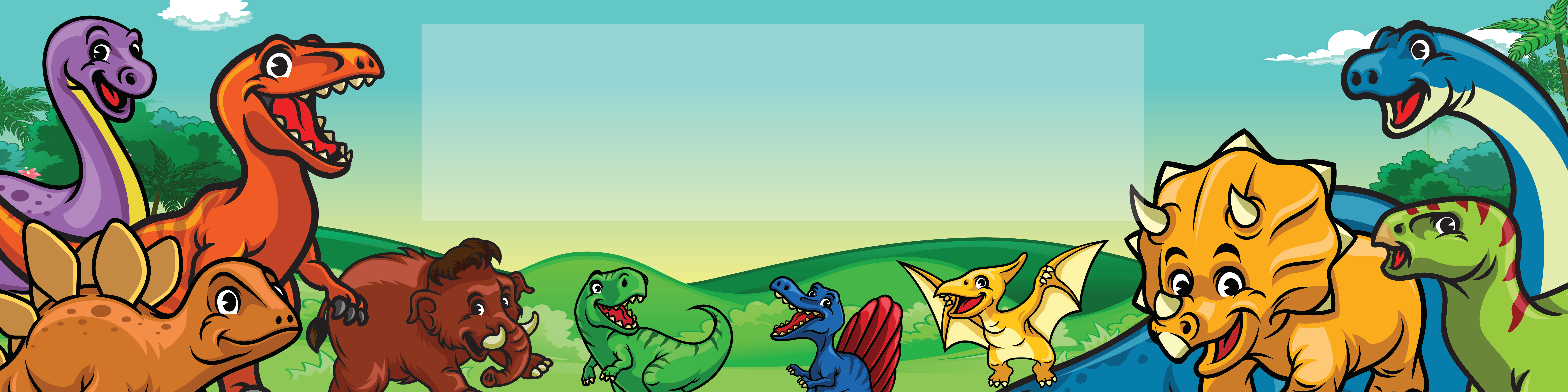 Dinosaur Birthday banner