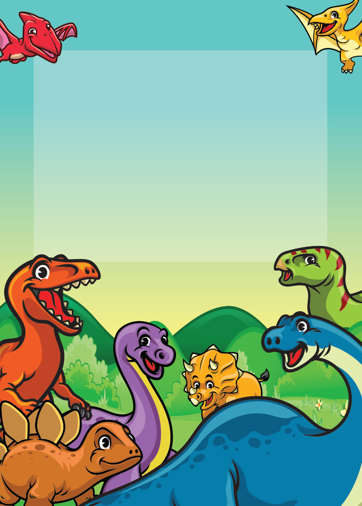 Dinosaur Birthday invitation preview