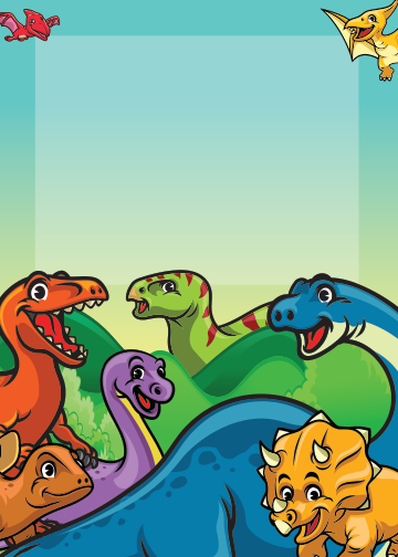 Dinosaur Birthday thank you tag