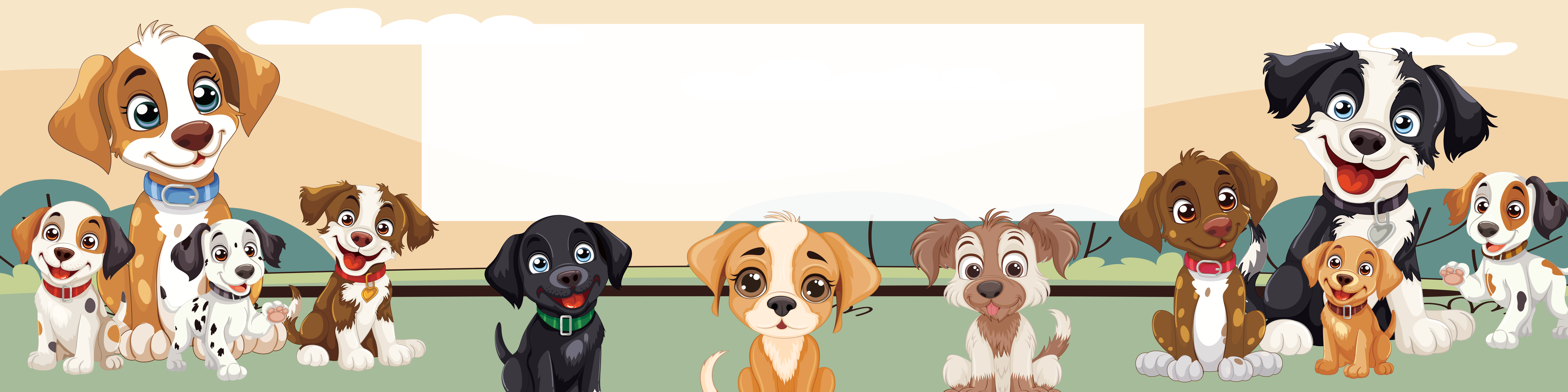 Dogs Birthday banner