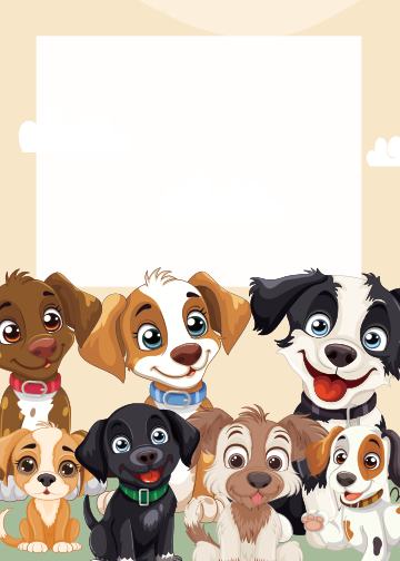 Dogs Birthday thank you tag