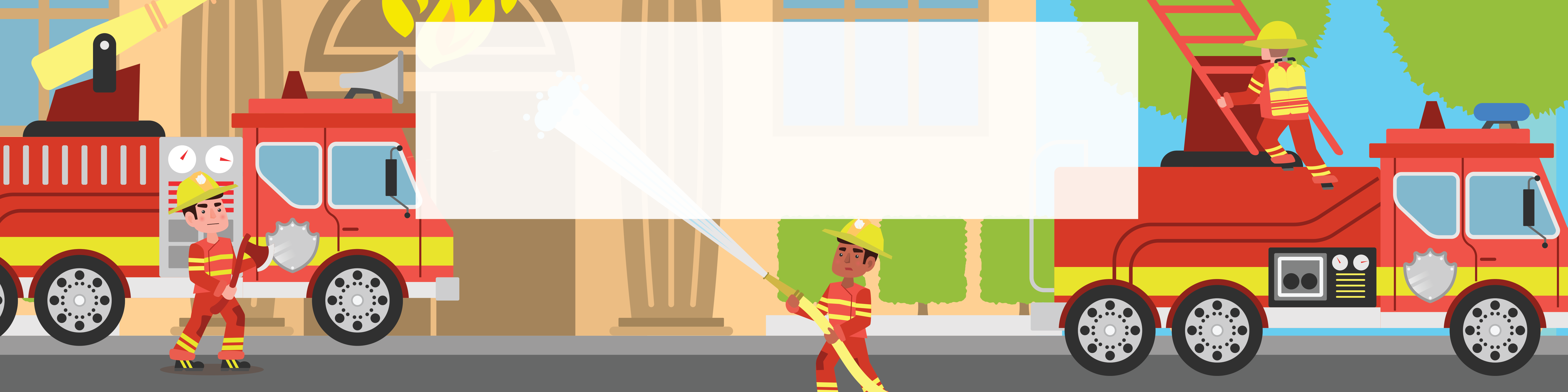Fire Truck Birthday banner