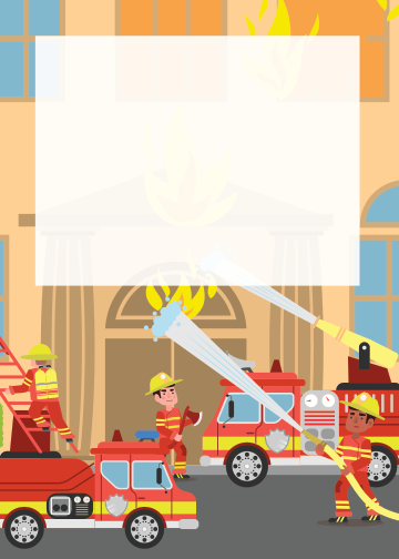 Fire Truck Birthday thank you tag