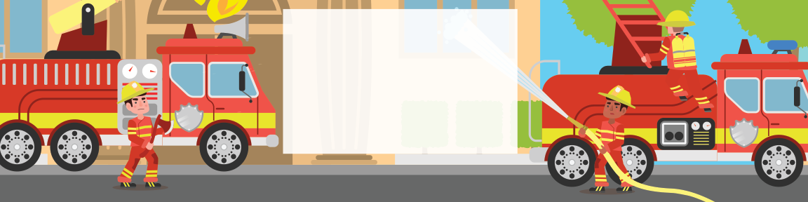 Fire Truck Birthday water bottle label