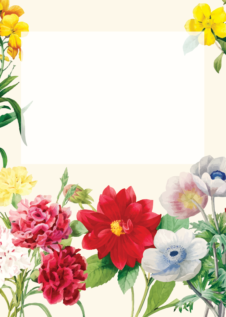 Flowers Birthday birthday party printable preview