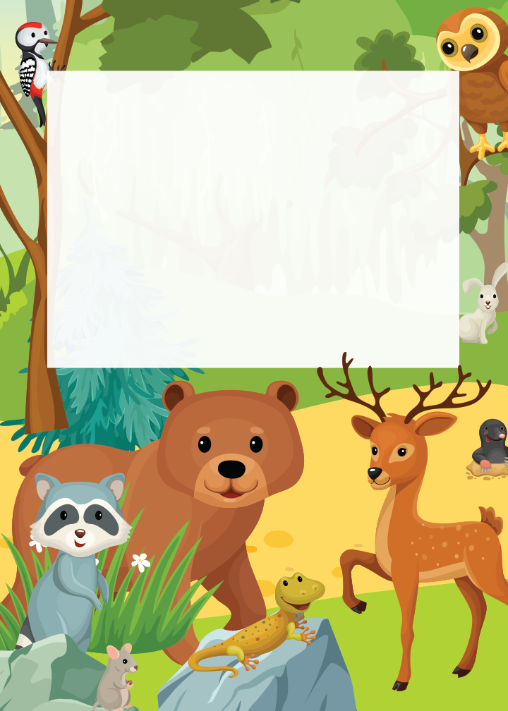 Forest Friends Birthday birthday party printable preview