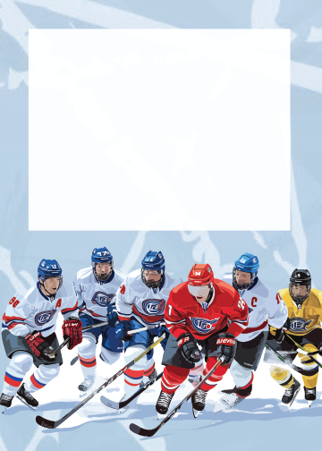 Hockey Birthday thank you tag