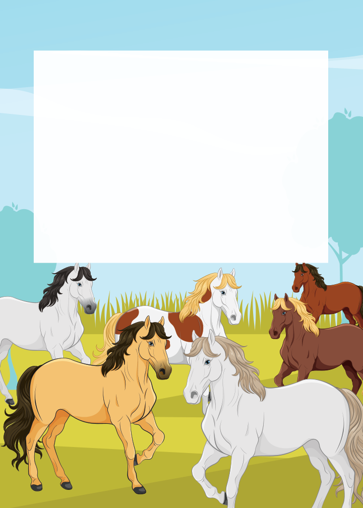 Horses Birthday birthday party printable preview
