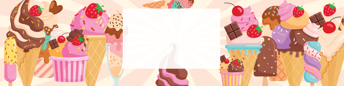 Ice Cream Birthday water bottle label