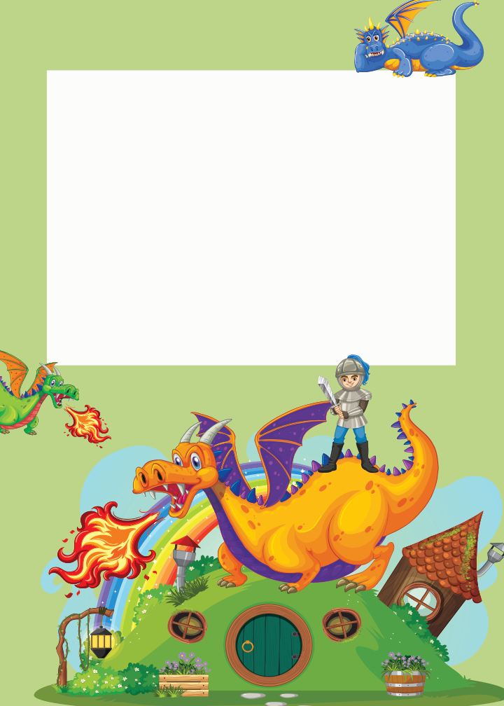 Knight and Dragon Quest Birthday birthday party printable preview