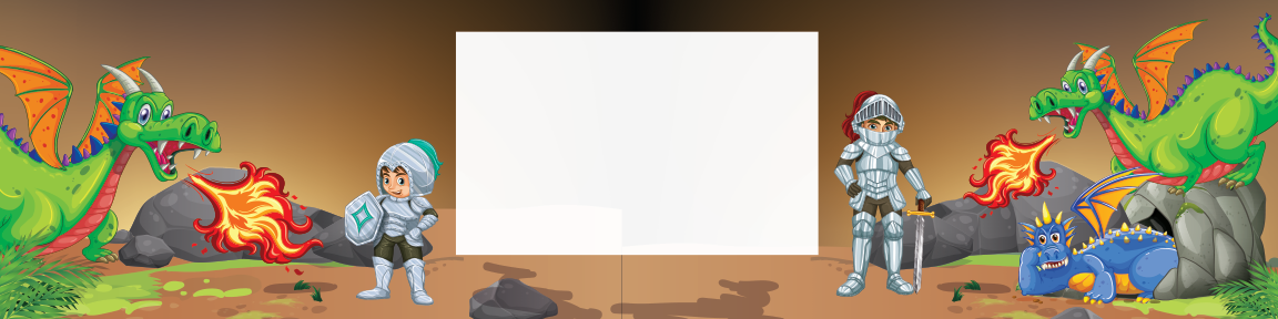 Knight and Dragon Quest Birthday water bottle label