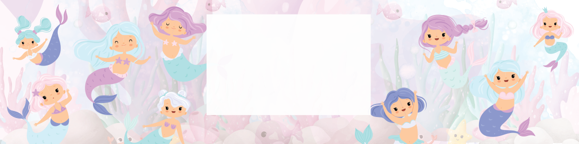 Mermaids Birthday water bottle label