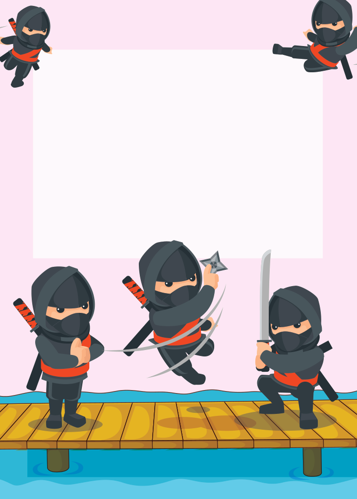 Ninja Birthday birthday party printable preview