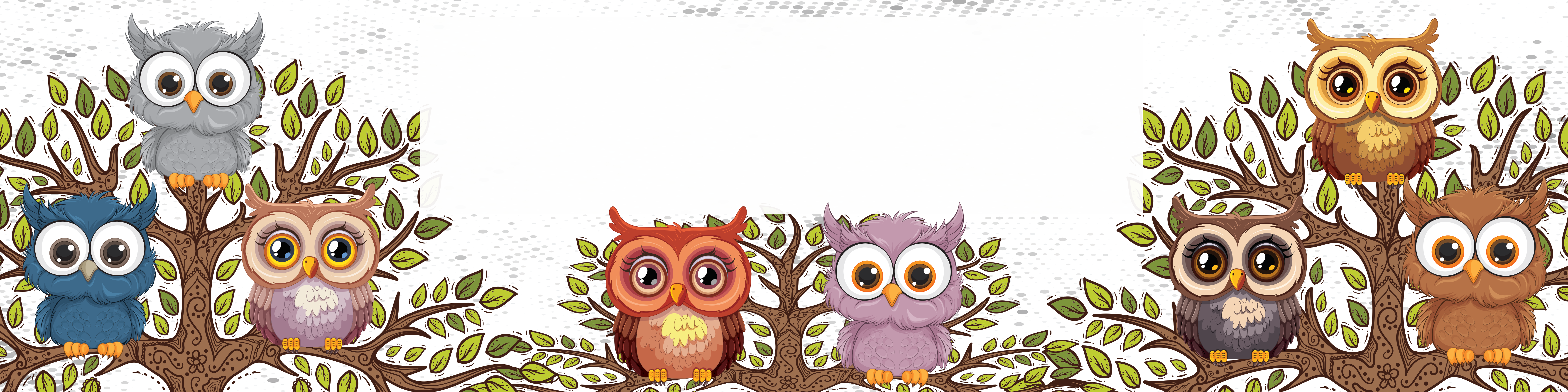 Owls Birthday banner