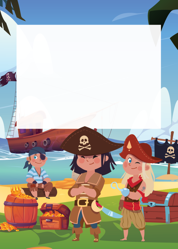 Pirate Kids Birthday birthday party printable preview