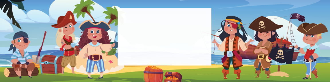 Pirate Kids Birthday water bottle label