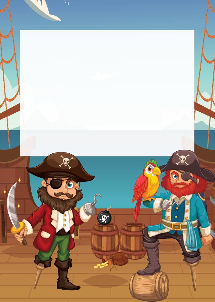 Pirates Birthday invitation preview