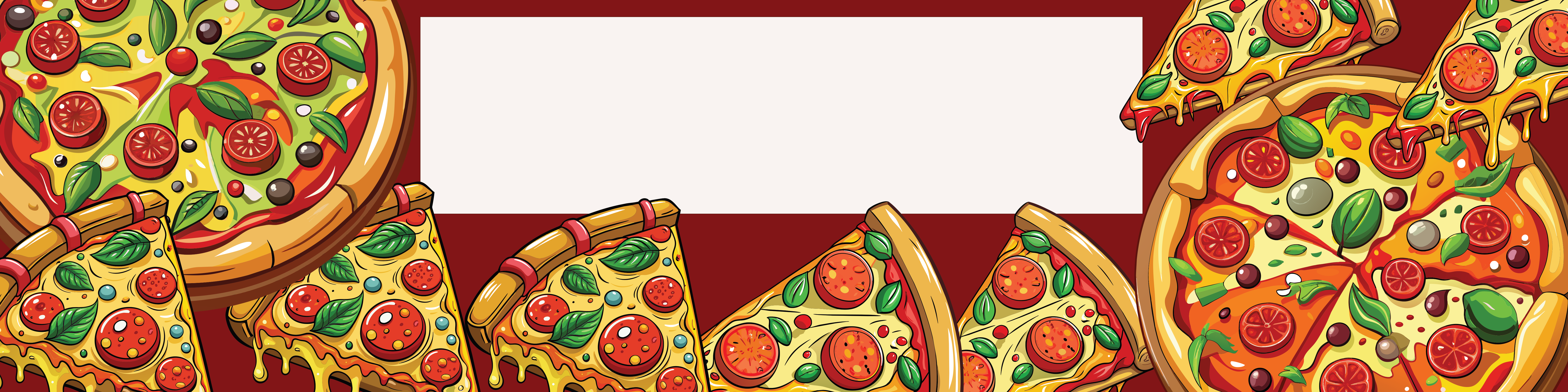 Pizza Birthday banner