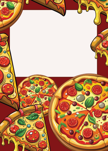 Pizza Birthday thank you tag