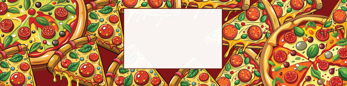 Pizza Birthday water bottle label