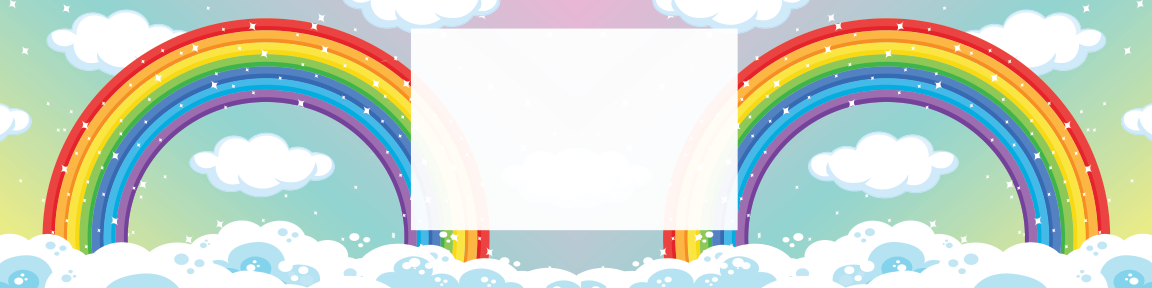 Rainbows Birthday water bottle label