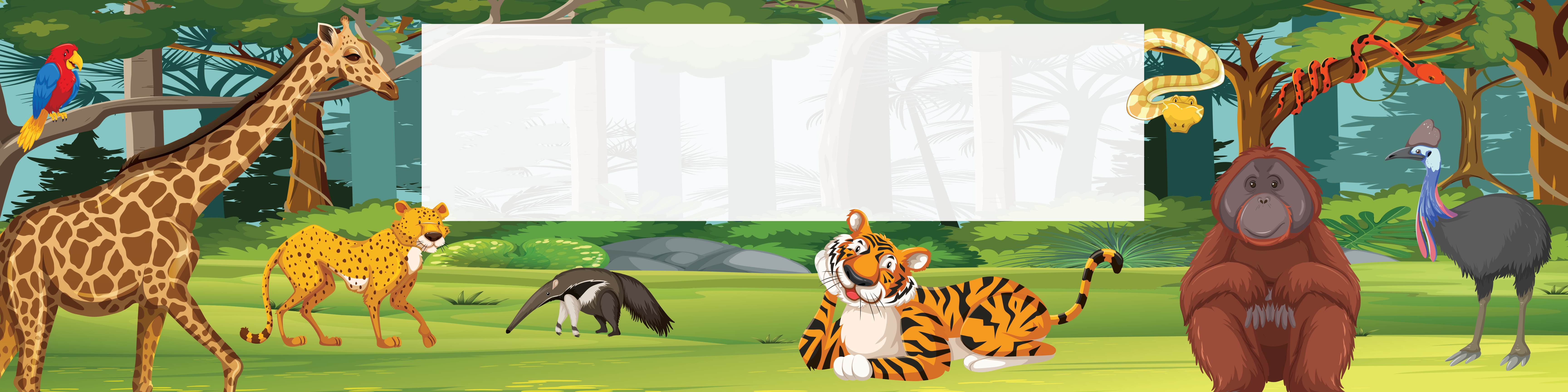 Safari Birthday banner