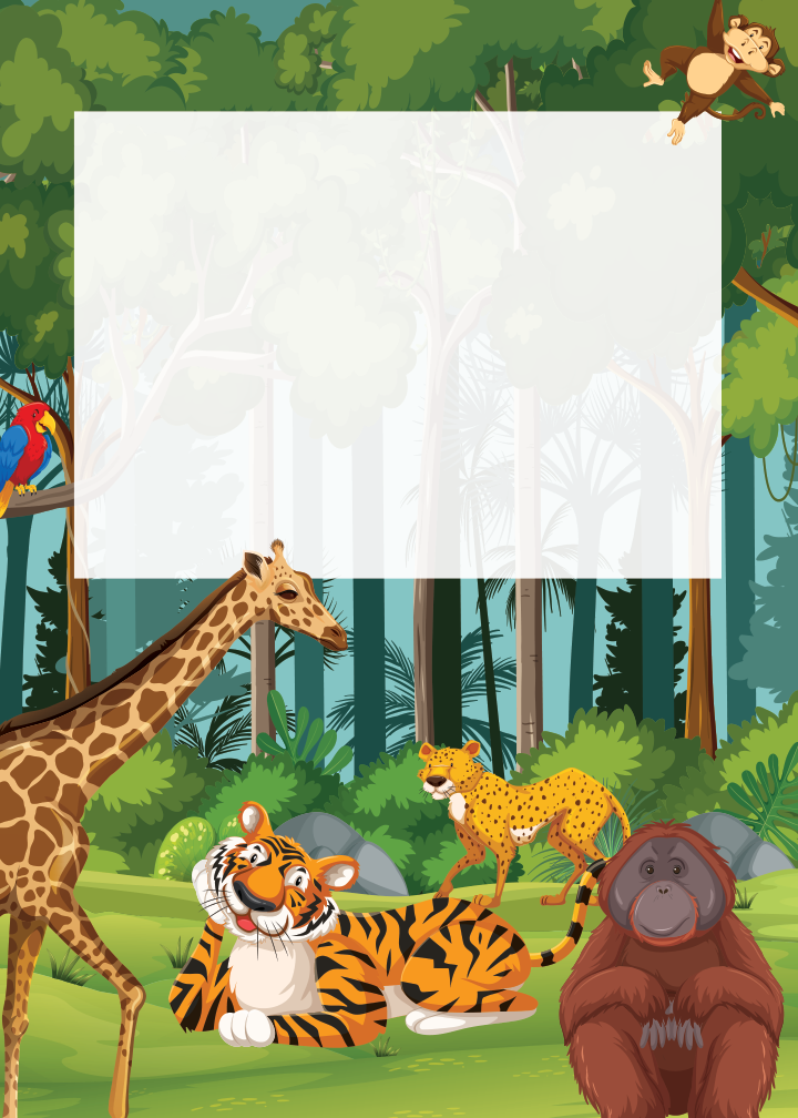Safari Birthday invitation preview