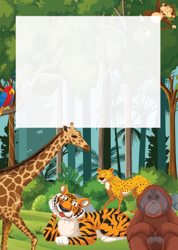 Safari Birthday thank you tag