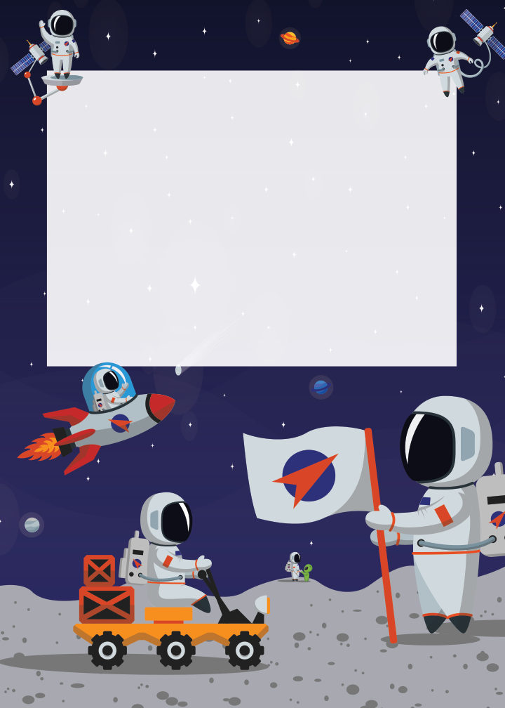 Space Birthday invitation preview
