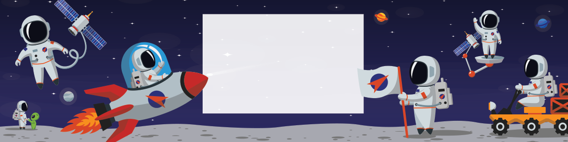 Space Birthday water bottle label