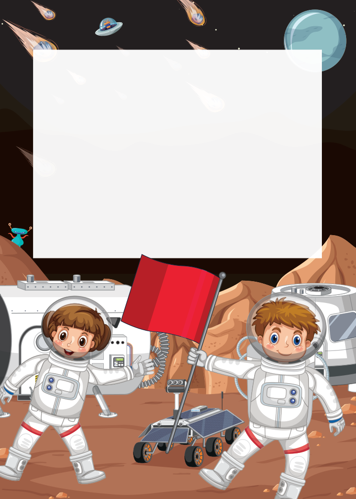 Space Explorer Mission Birthday birthday party printable preview