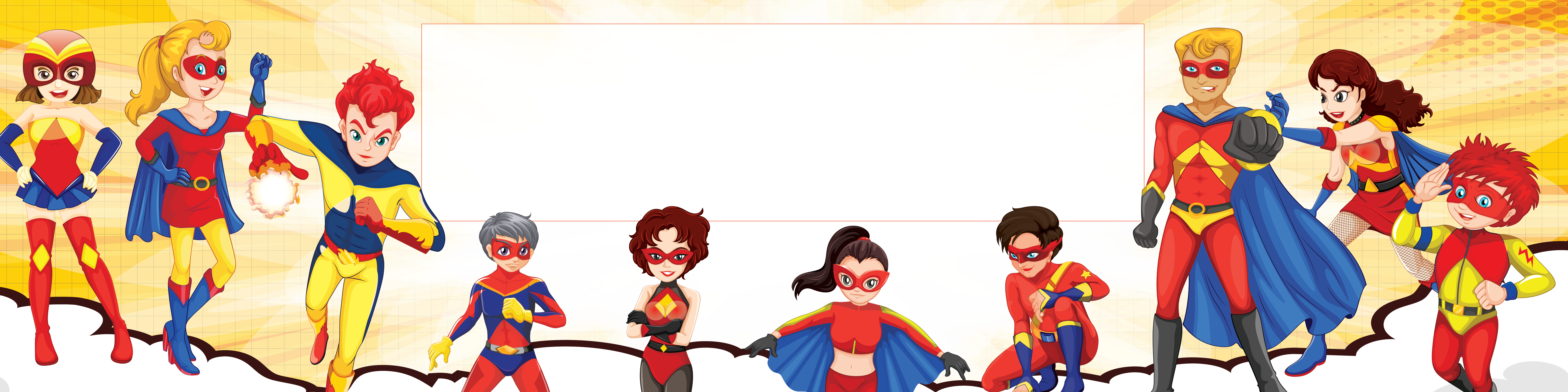 Superhero Birthday banner
