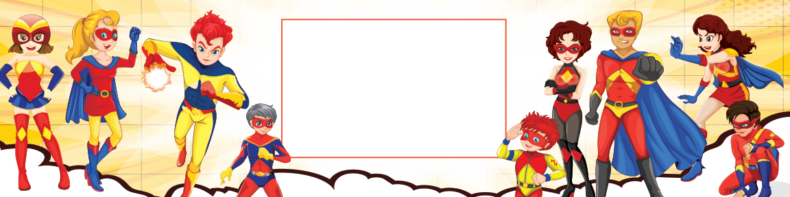 Superhero Birthday water bottle label