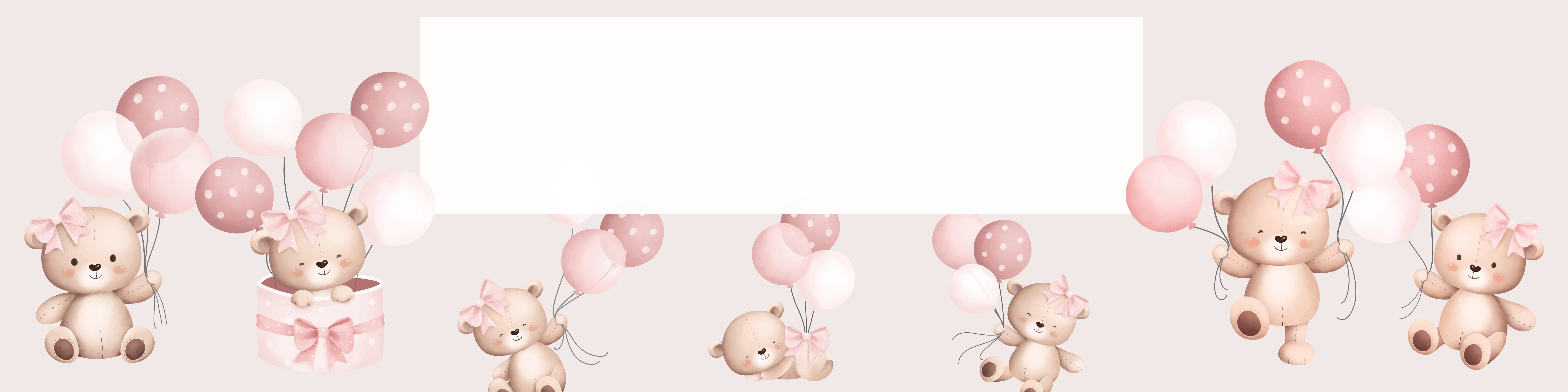 Teddy Bear Birthday banner